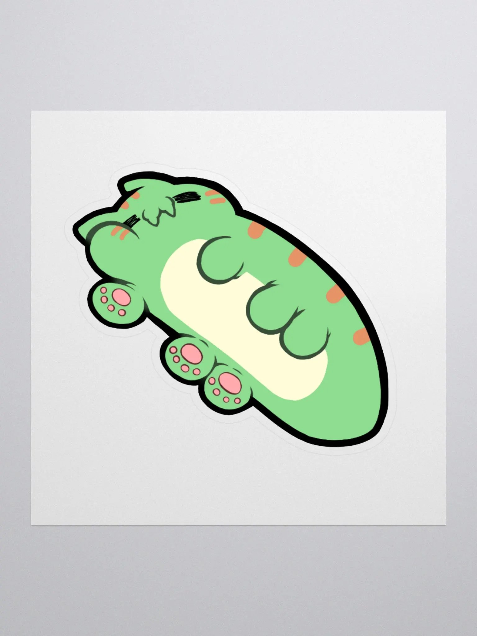Sleepy Bean Sticker product image (1)