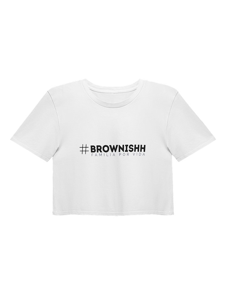 #Brownishh - Crop Top (White) product image (1)