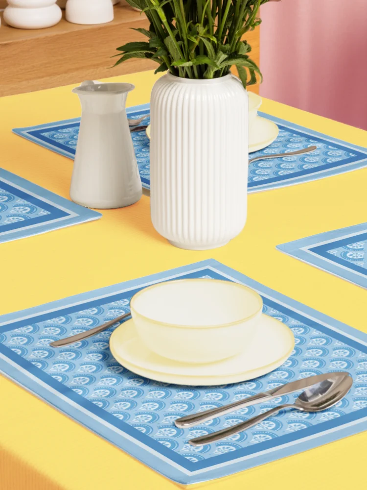 Le Blue Deco Placemat Set – Elegant Art Deco Dining (4-Piece) product image (5)