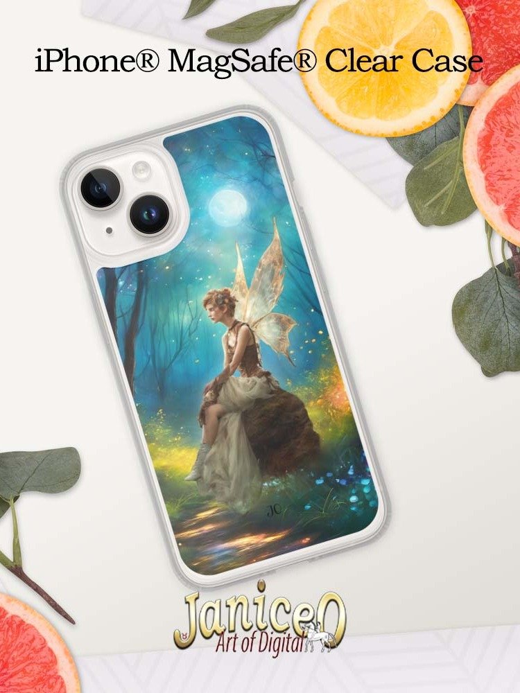 Moonlit Fairy Enchantment iPhone® MagSafe® Clear Case product image (83)