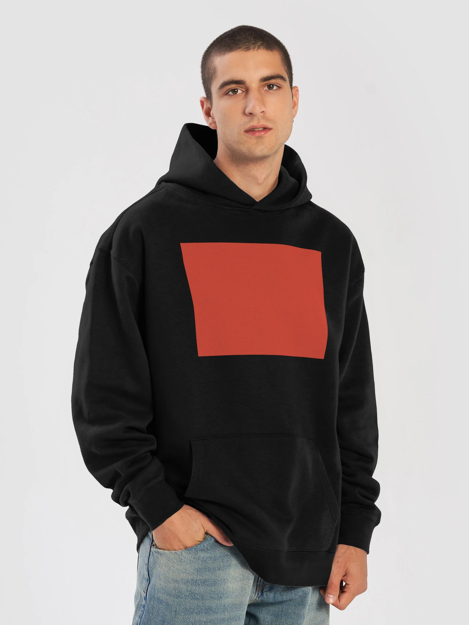 Red word hoodie product image (28)