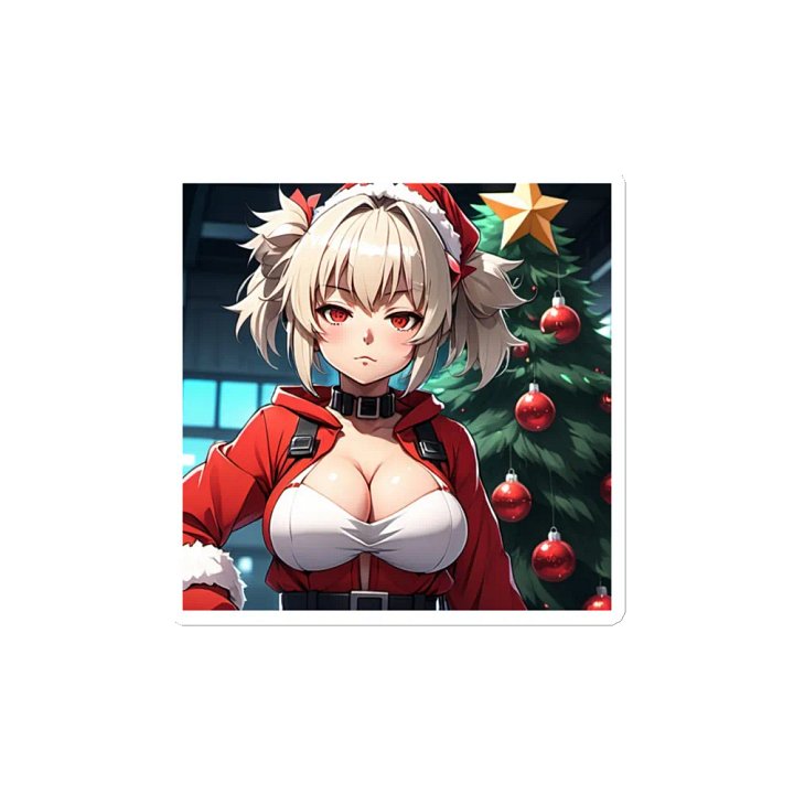 Santa Pigtails Christmas Magnets product image (2)