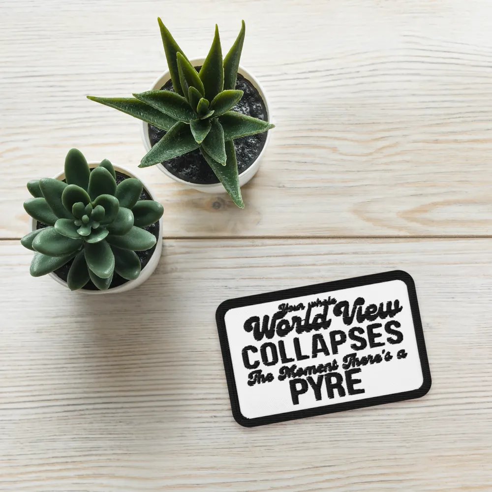 Whole World View Set On Fire | Embroidered Patches by Allcolor product image (4)