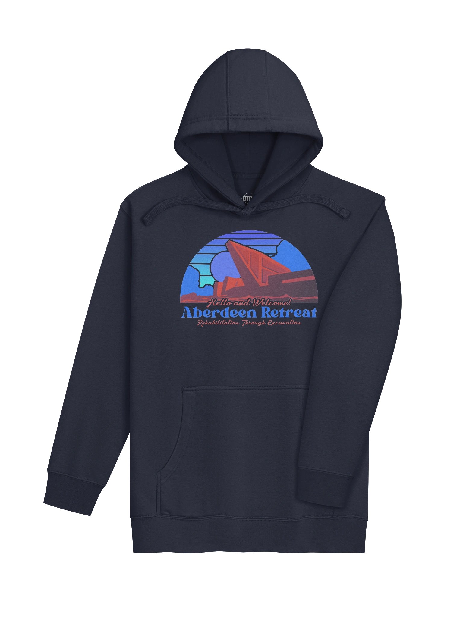 Aberdeen Retreat Blue Sunset - Premium Hoody product image (20)