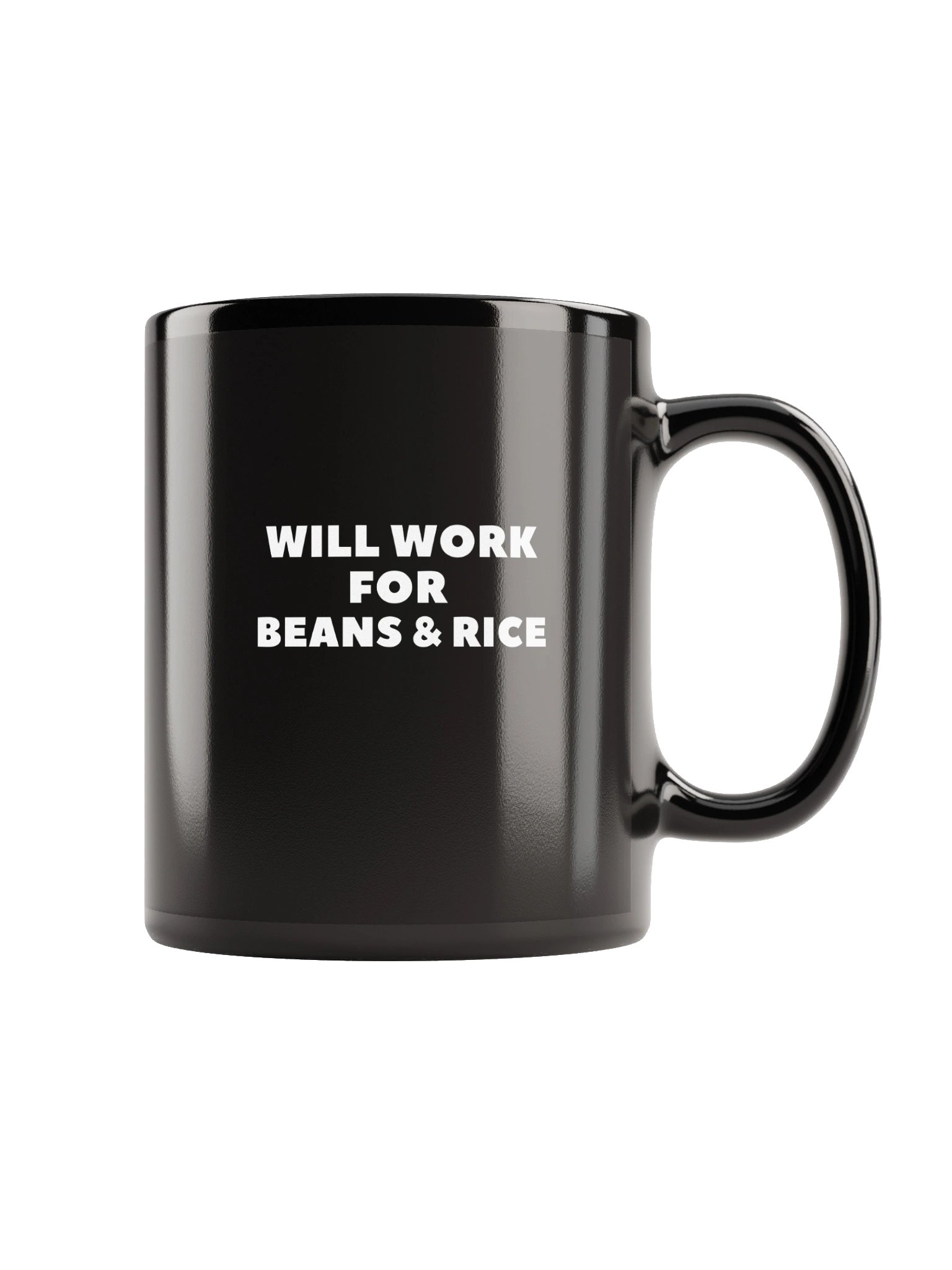 Will Work for Beans & Rice Mug product image (1)