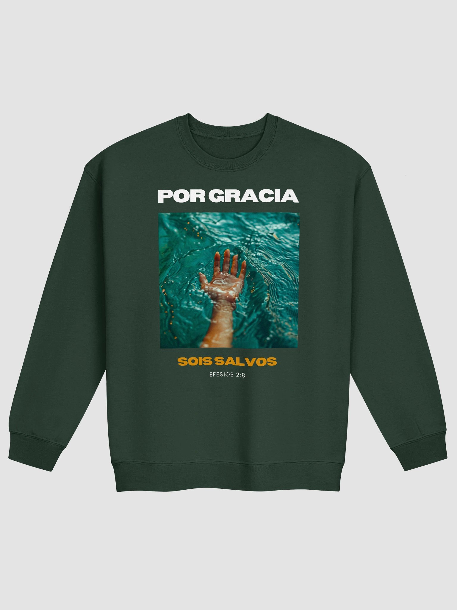Sudadera Unisex Cuello Redondo | Por gracia sois salvos product image (3)