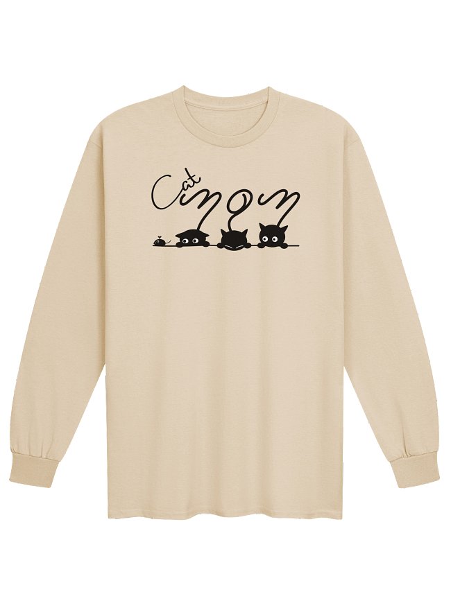 Cat Moms and Dads Unisex Adult Long Sleeve T-shirts