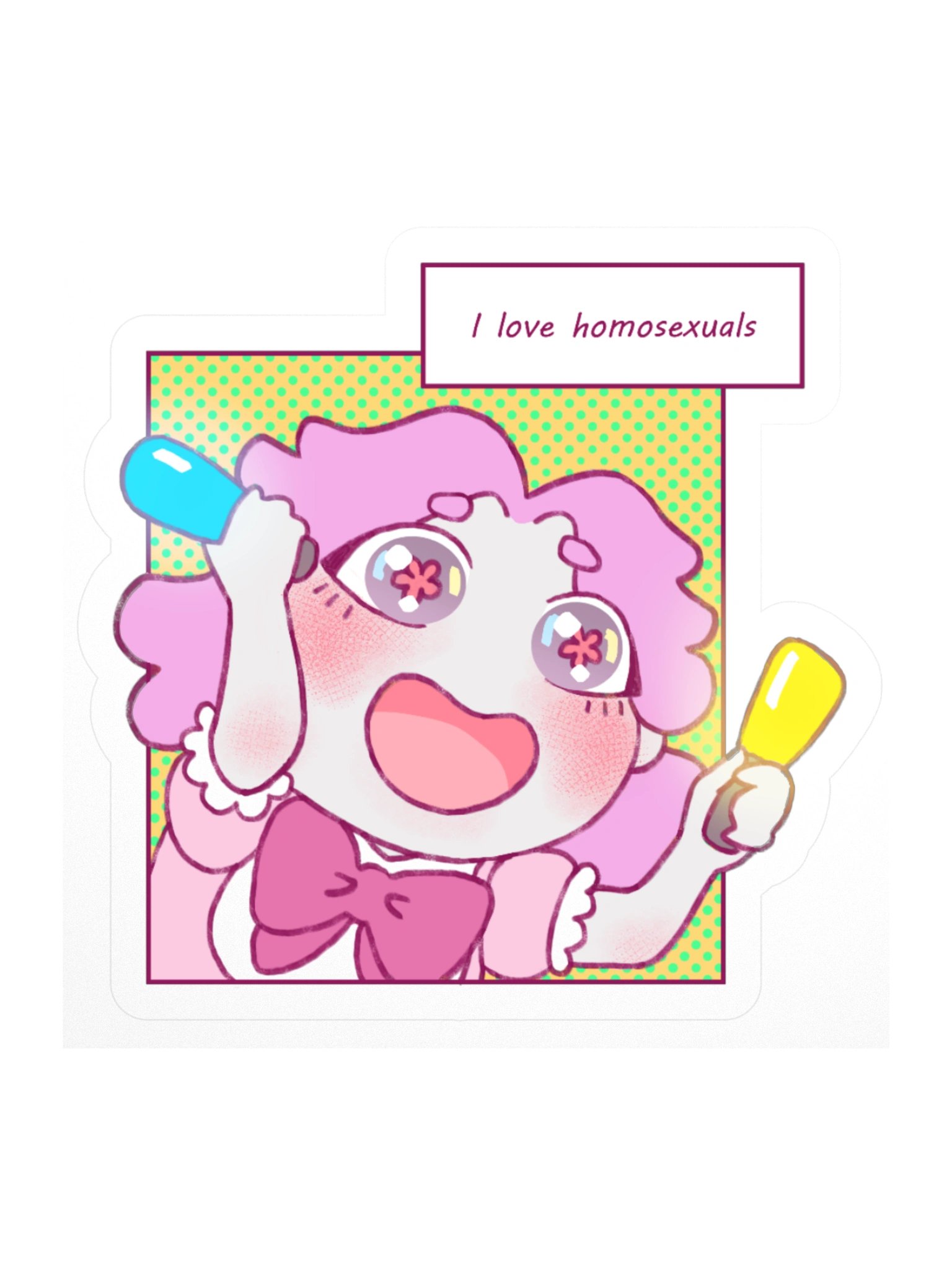 I Love Homosexuals! Sticker product image (1)