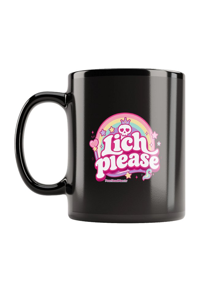 Lich Please Signature Black Mug product image (1)