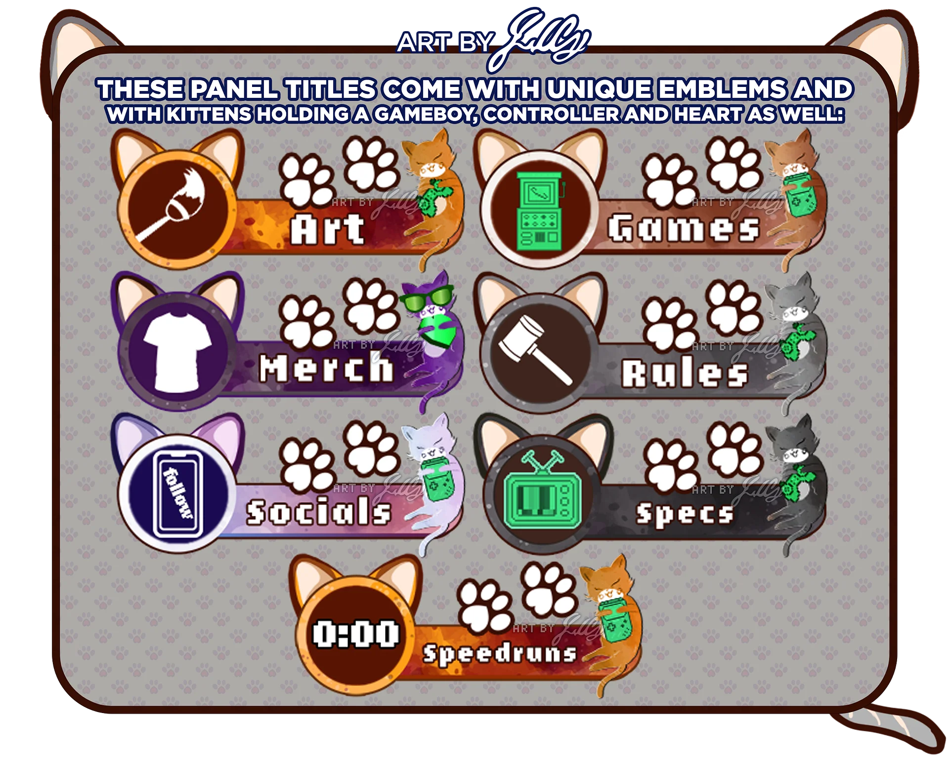 Gaming Kitty Streamer Panels product image (4)