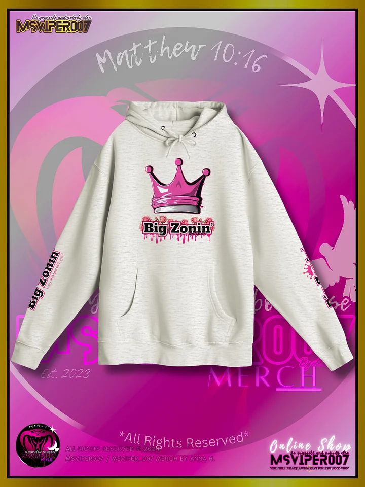 Hoodie - MsViper007's "[BZ] - Big Zonin'™" Comfort Hoodie By Anna H. product image (1)