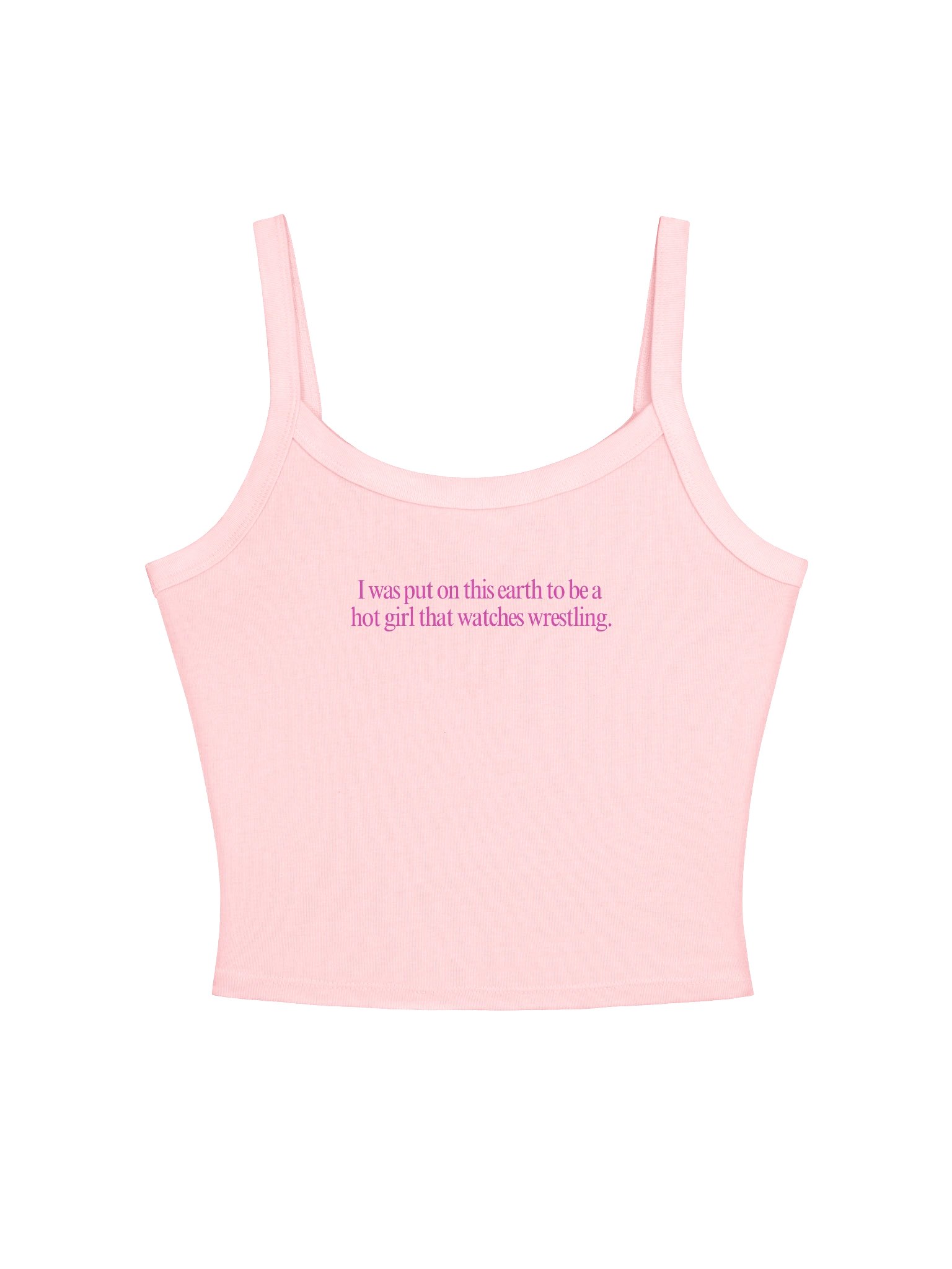 The World Revolves Around Wrestling Micro Ribbed Crop Top product image (3)