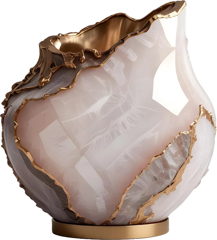 Lustrous Bloom – Crystal Elegance Vase PNG product image (1)
