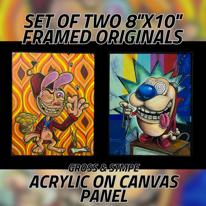 Gross + SMPTE (SET OF TWO FRAMED ORIGINALS) 8" x 10" product image (1)