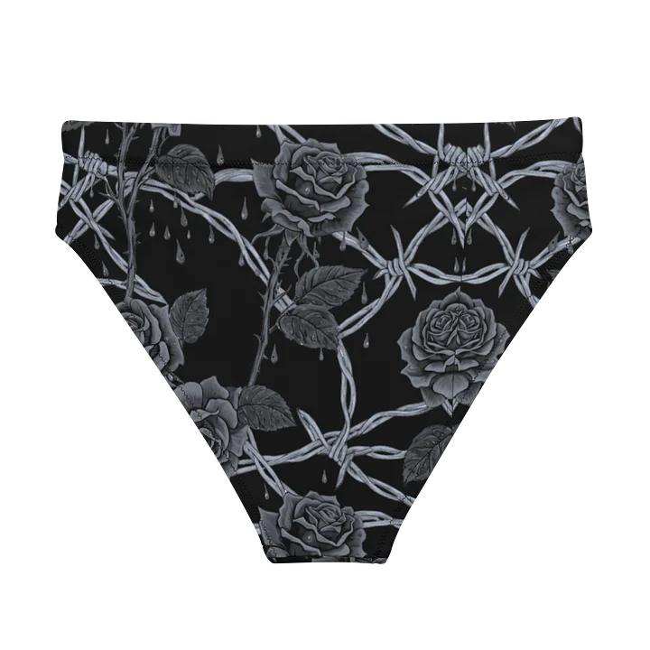 Grayscale Barbed Wire & Roses High Waisted Bottoms product image (2)