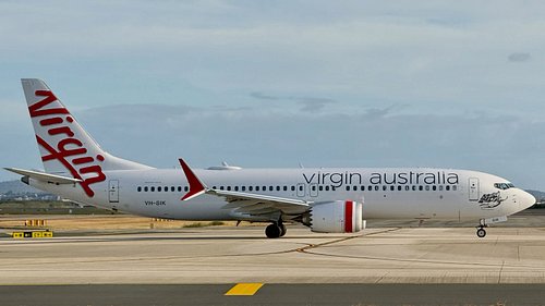 @virginaustralia B737 Max 8 heading off to Mackay as VA615 from @brisbaneairport this afternoon. Great vantage point from the...