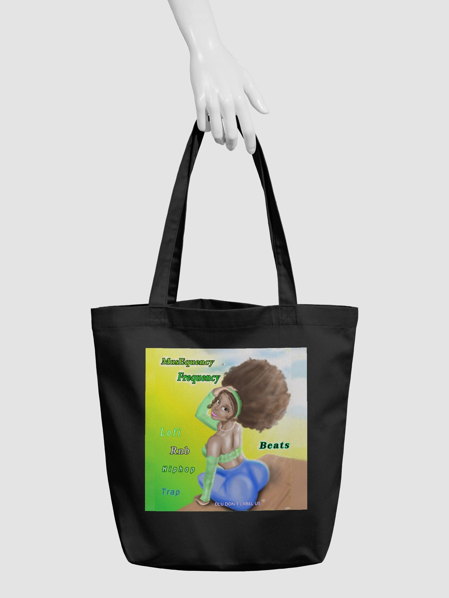 DLU DON’T LABEL US® MusEquency Illustrated Eco Tote product image (3)