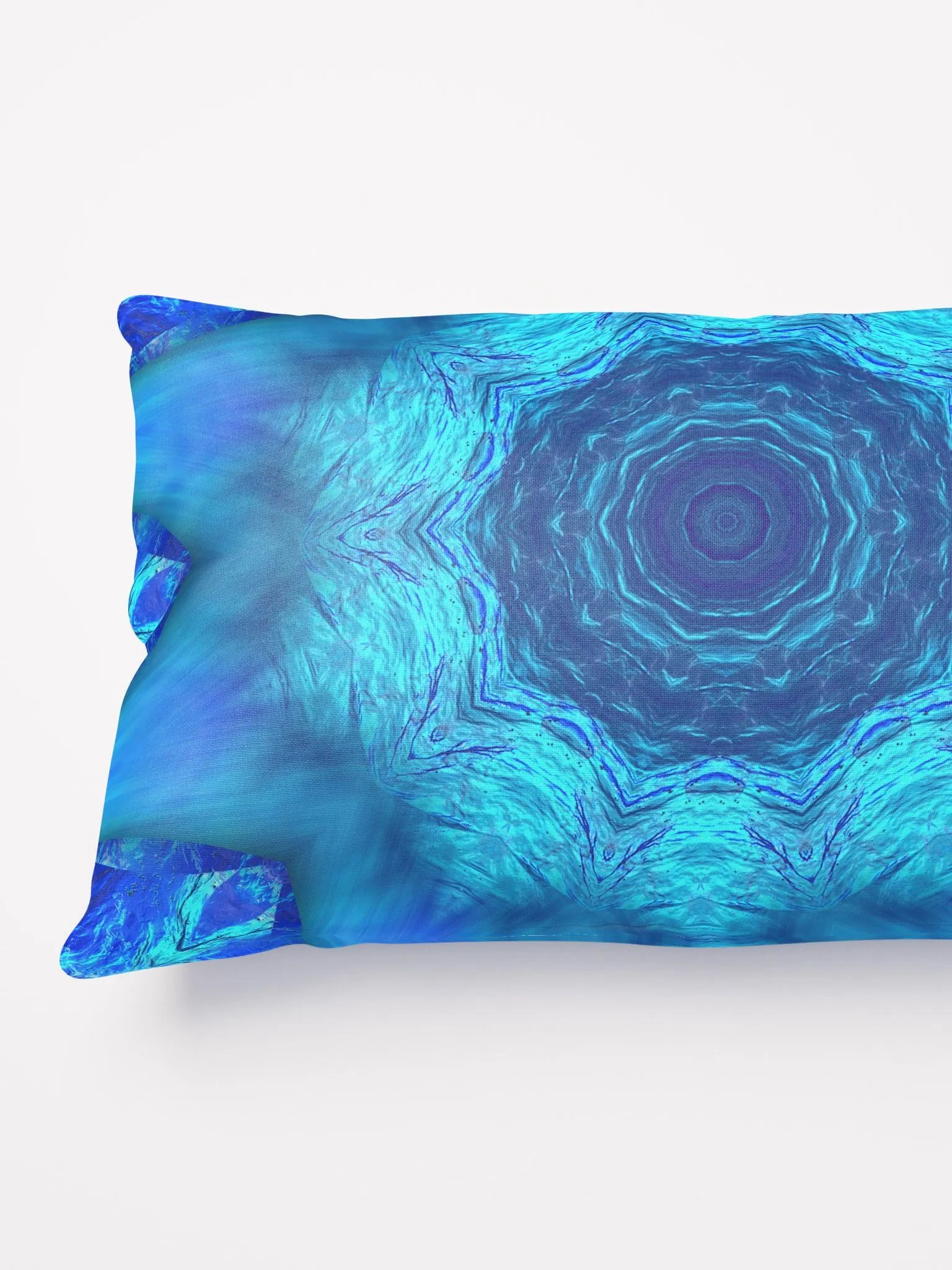 Blue Water Kaleidoscope Throw Pillow product image (9)