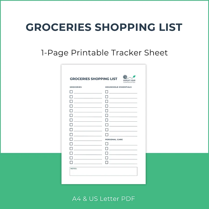 Groceries Shopping List product image (1)