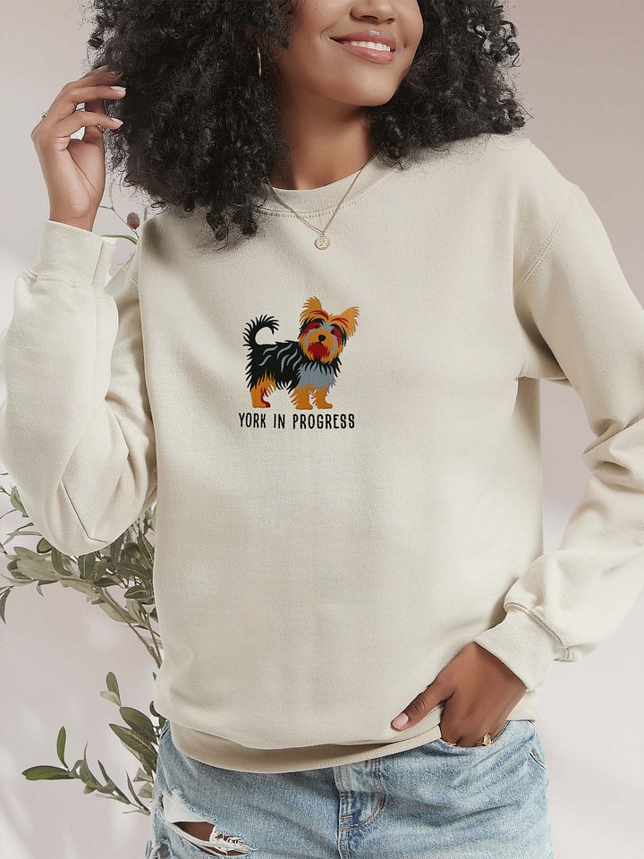 York in Progress Sweatshirt (Embroidered) of a Yorkshire Terrier product image (2)