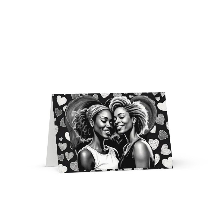 Lesbe Valentines, Glowing & In Love Card product image (4)
