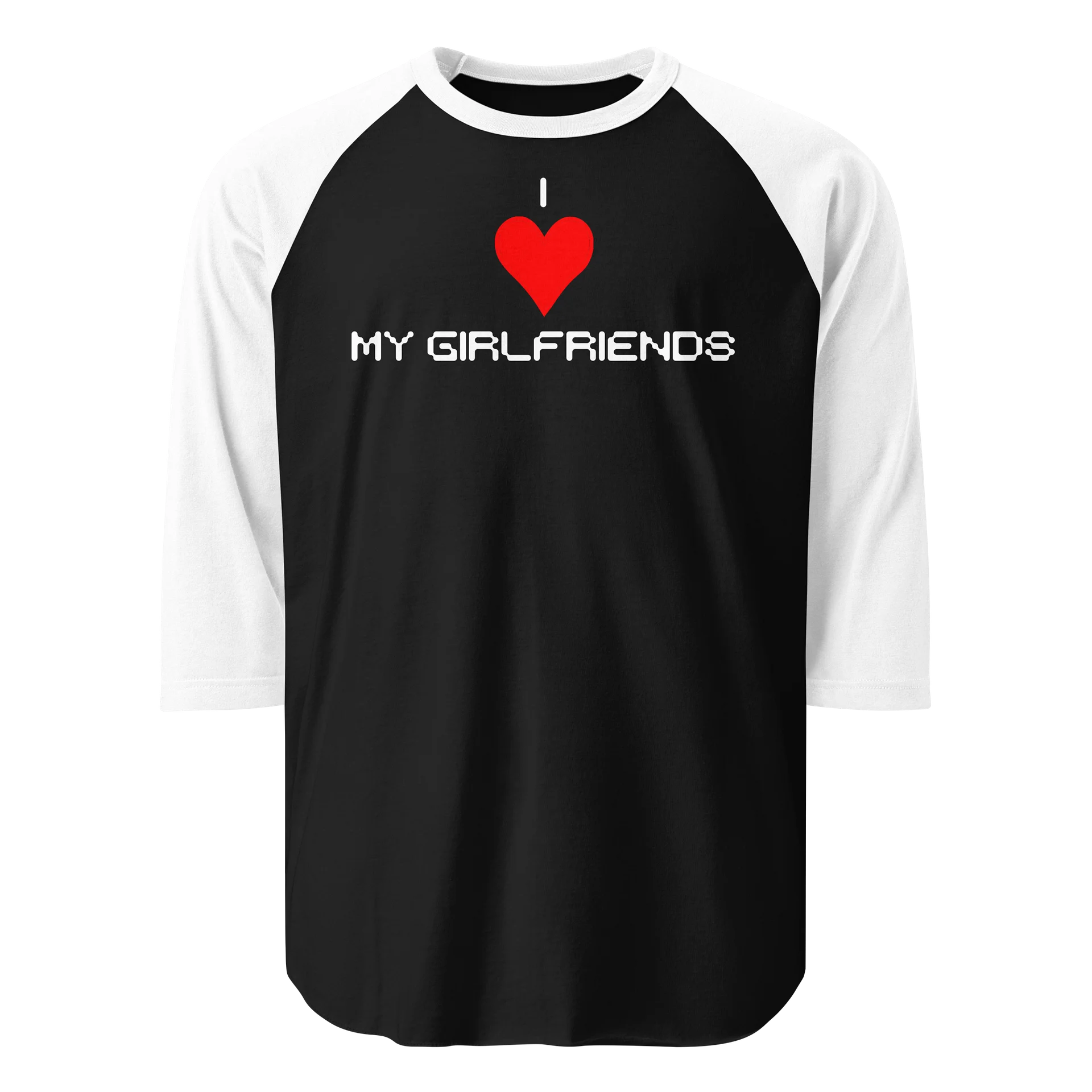 I Love My Girlfriends Long Sleeve Raglan Shirt product image (1)