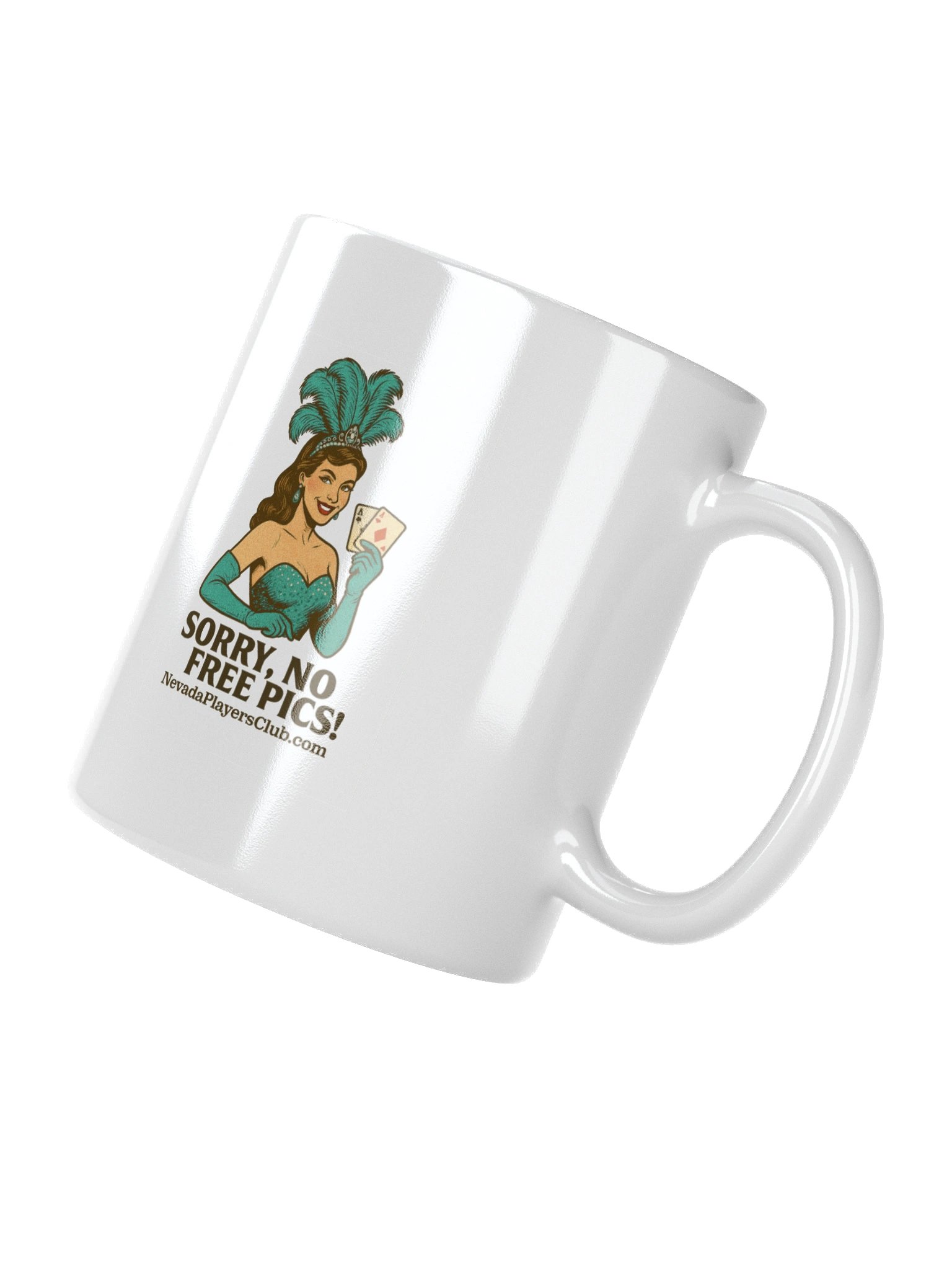 White Sorry No Pics Mug - Greensleeves Edition product image (8)