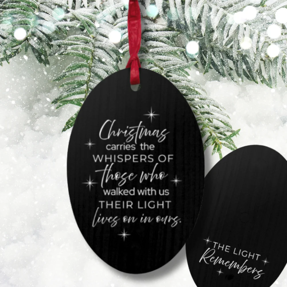 The LIGHT Remembers Ornament | Memorial Christmas Ornament product image (1)