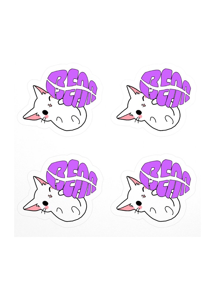 BeanDeLaSpook Cat Nap Logo Kiss Cut Stickers product image (1)