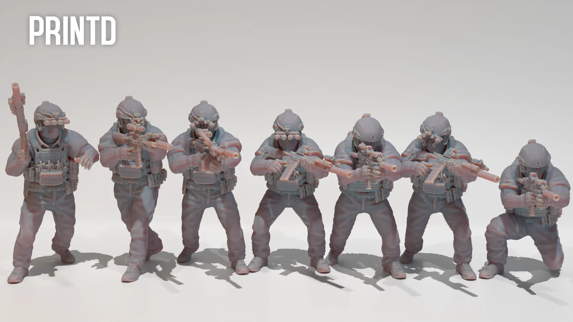 PMC High Risk Contractors - Modern Warfare Wargame Hobby Resin Scale Models product image (2)