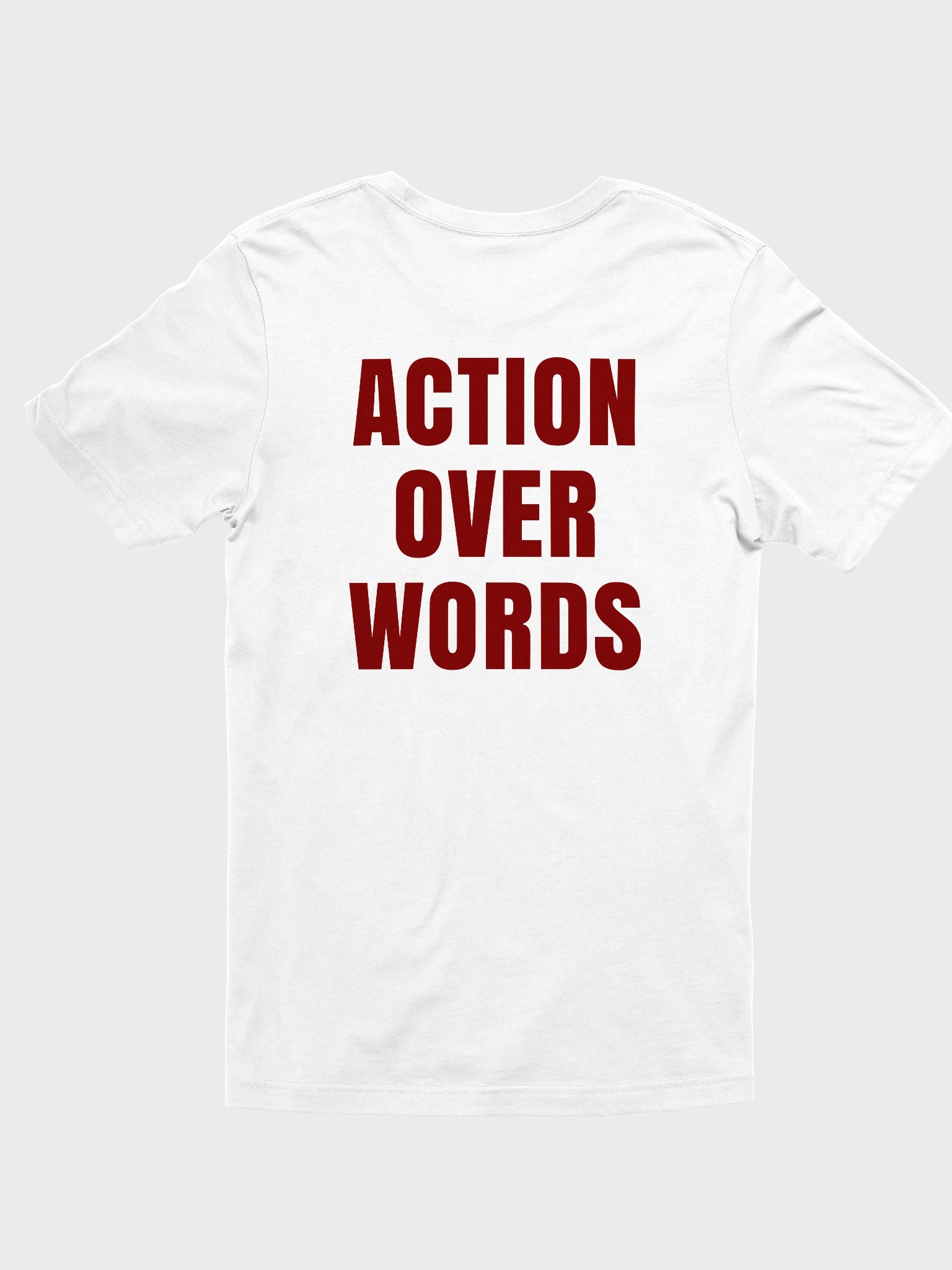 Action Over Words T-Shirt | Minimal Motivational Quote Tee product image (2)
