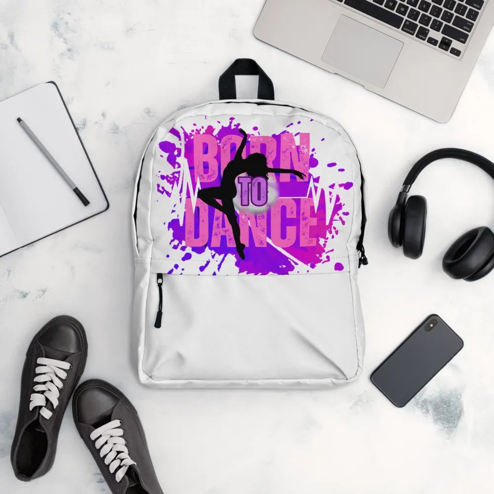 Born to Dance Her Silhouette Full Print Backpack product image (5)