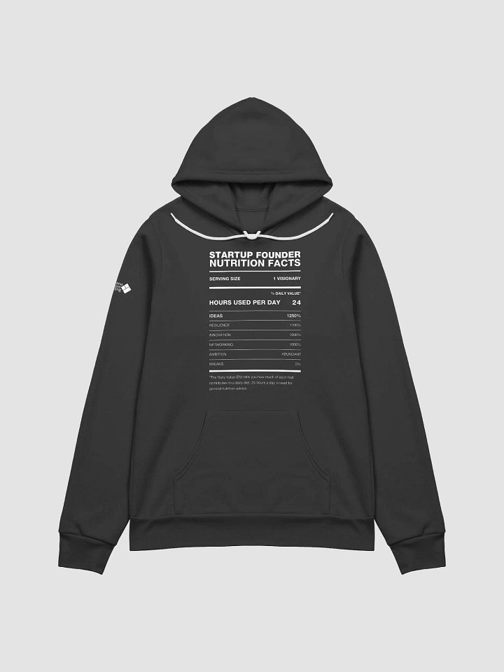 STARTUP FOUNDER Nutrition Facts Comfort Hoodie product image (2)