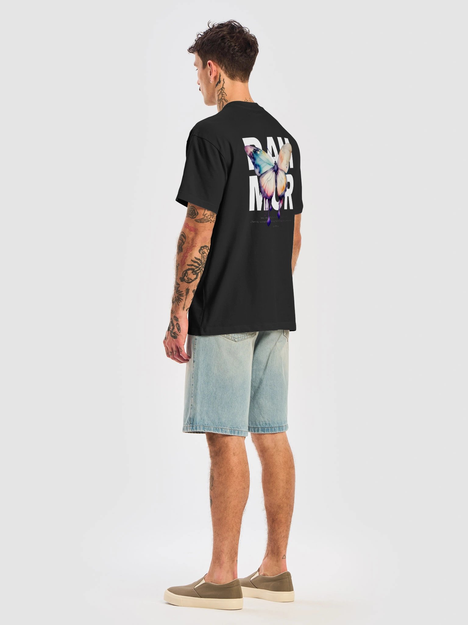 Butterfly Oversized Tee Black / Vintage Black product image (8)