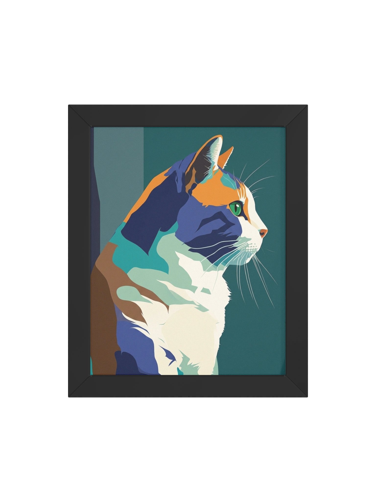 Bold Profile Cat — Framed Matte Poster product image (67)