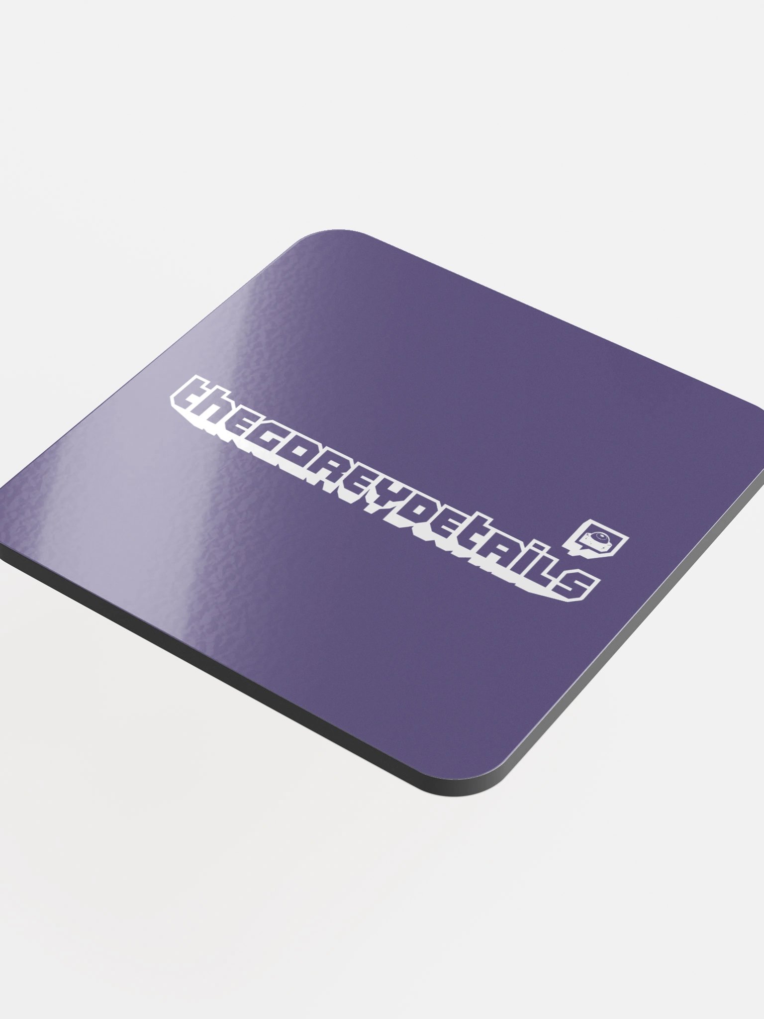 TTV White - Glossed Cork Coaster product image (4)