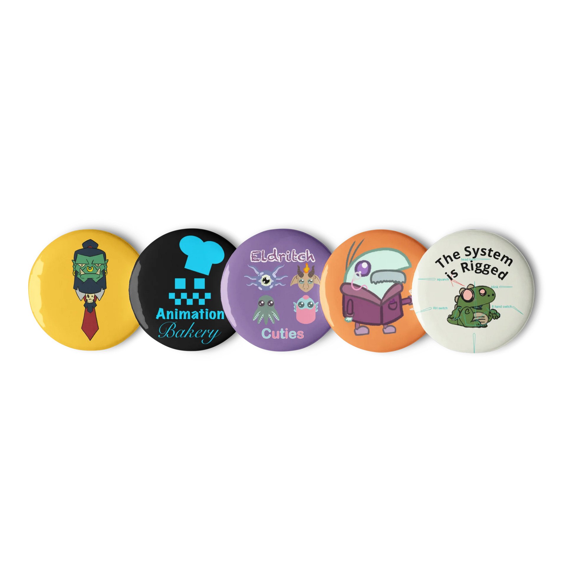 Assorted Animation Bakery Buttons product image (1)