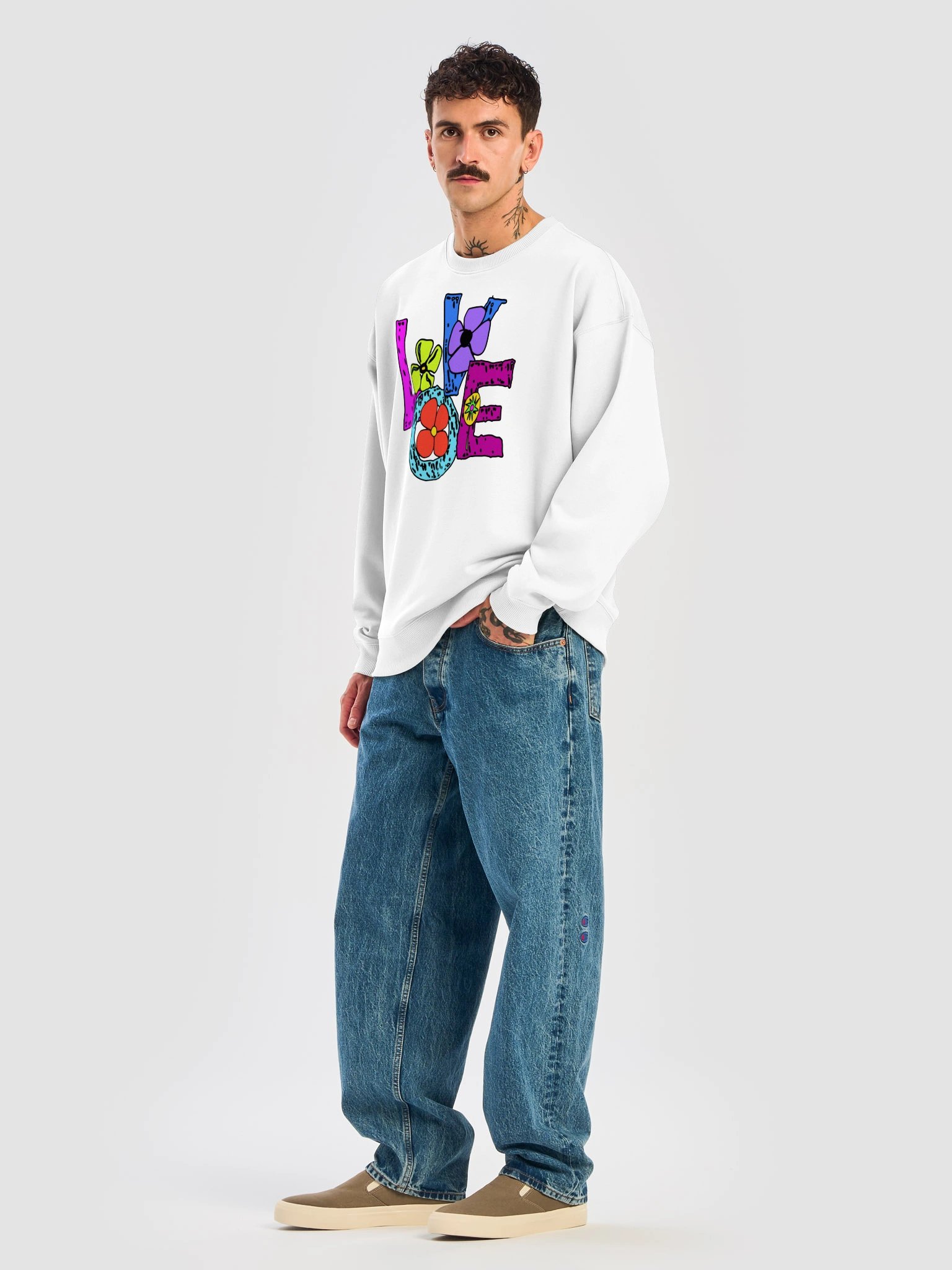 Love | Stanley/Stella Unisex Organic Oversized Sweatshirt product image (6)