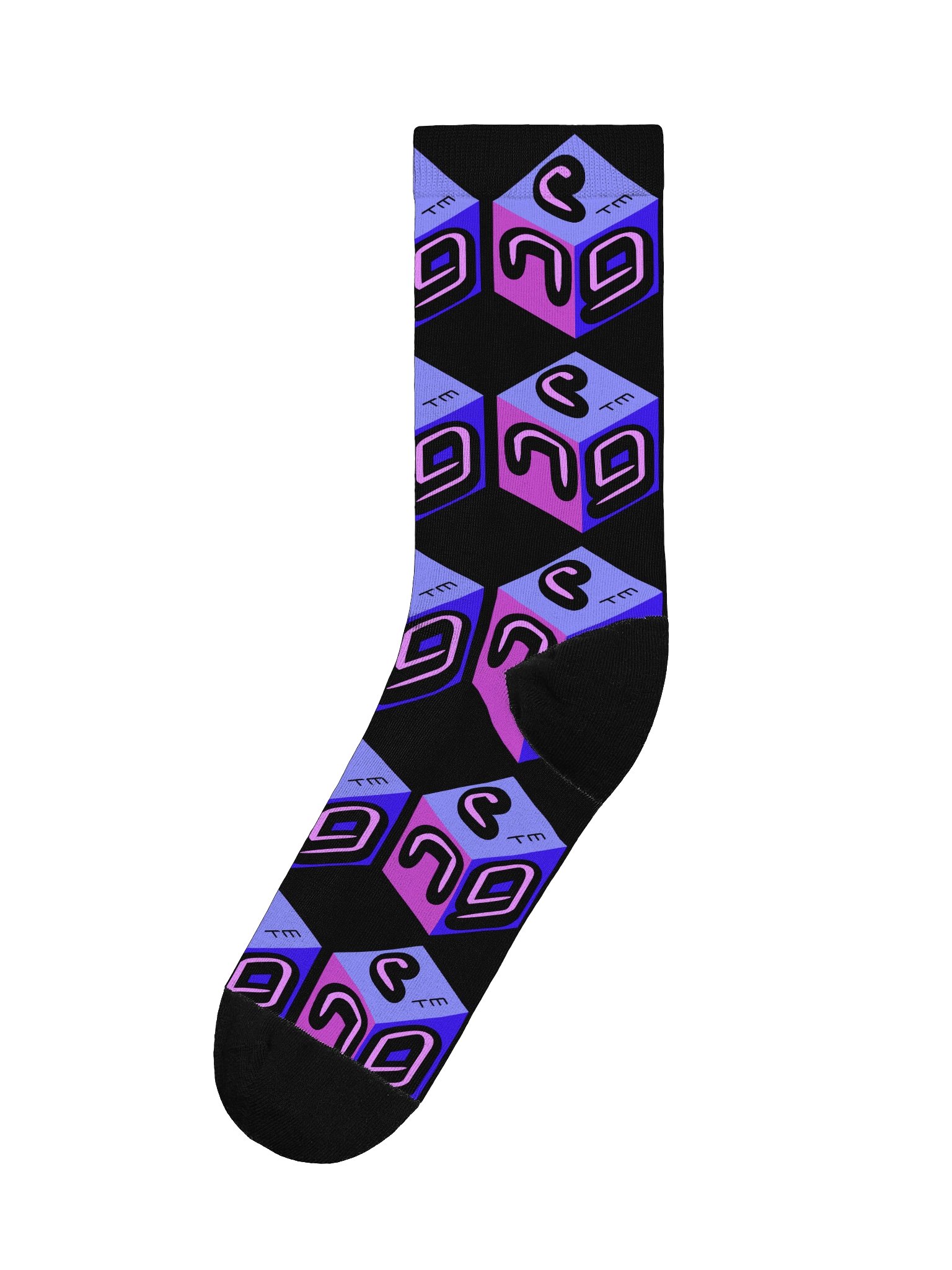Next Generation Records NGR Cube Logo Custom Socks product image (3)
