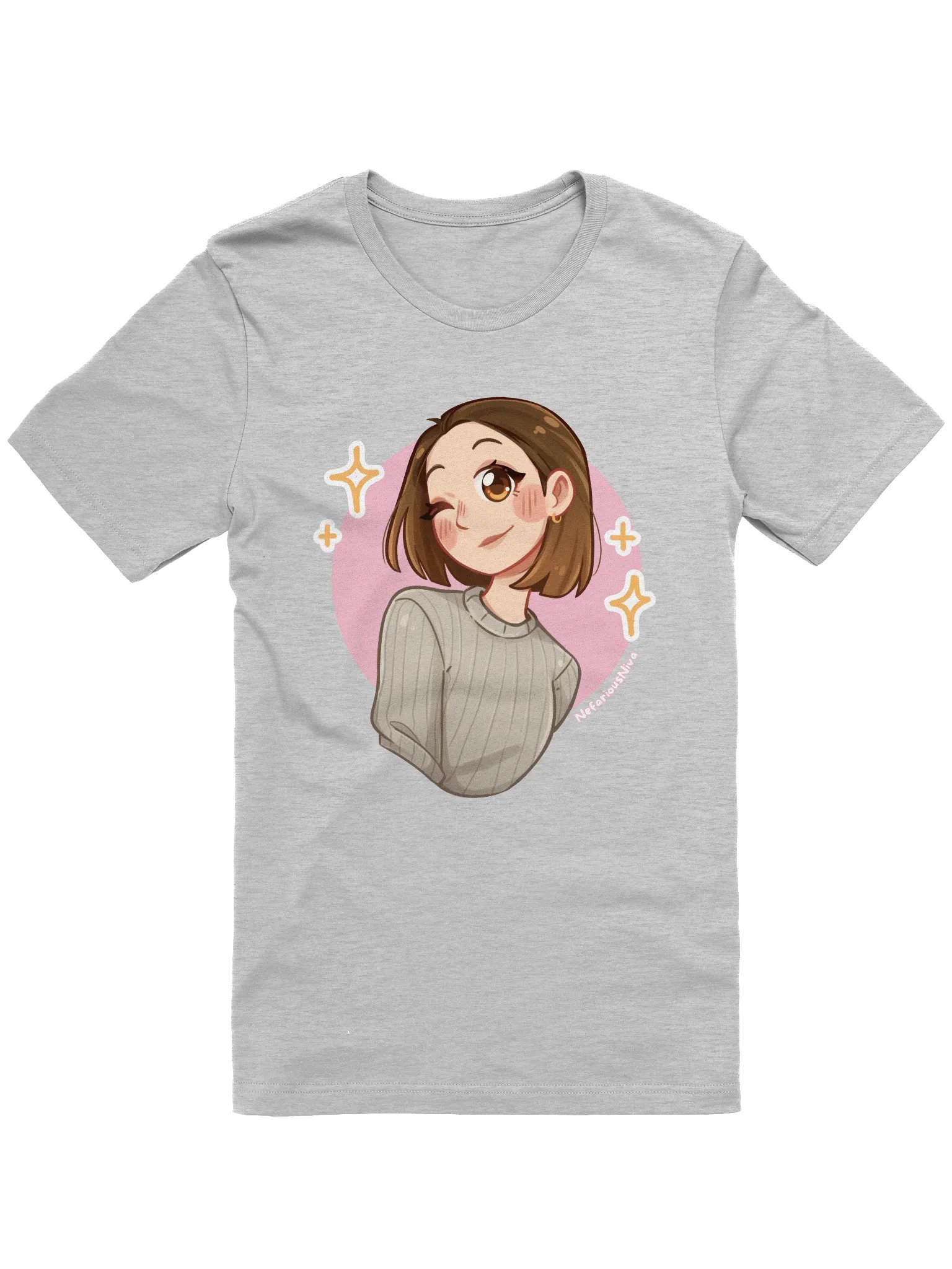 NefariousNiva Tee - Rosa bakgrunn product image (1)