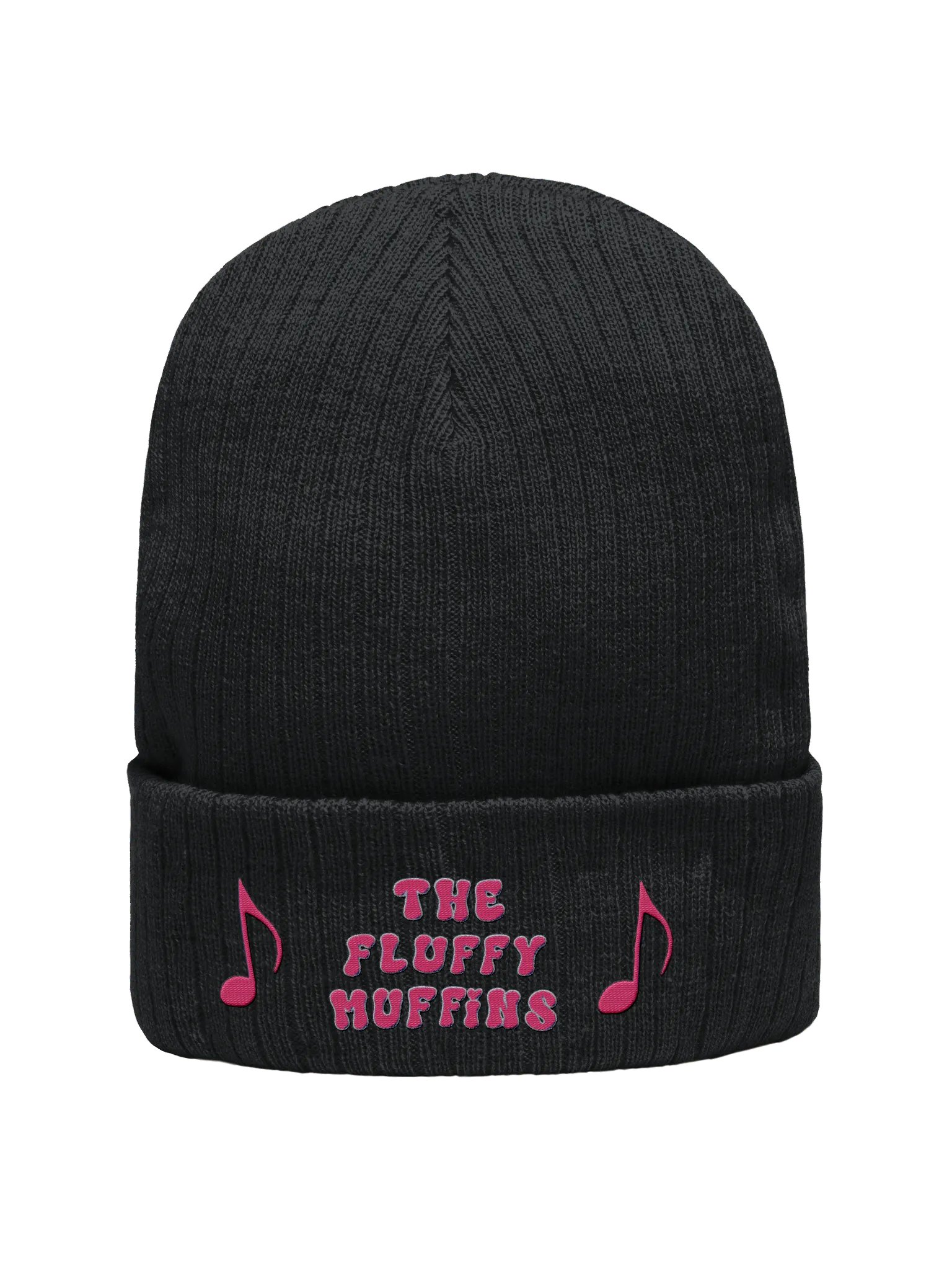 Pink Fluffy Ribbed Beanie product image (1)