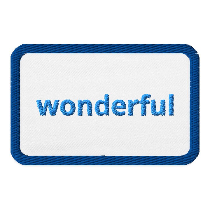 Wonderful Blue Gradient Embroidered Patch product image (1)