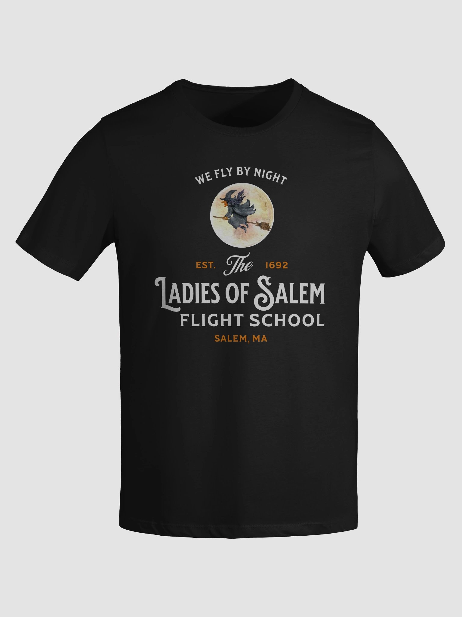 Witch Flying Broomstick Women's Halloween T-Shirt product image (6)