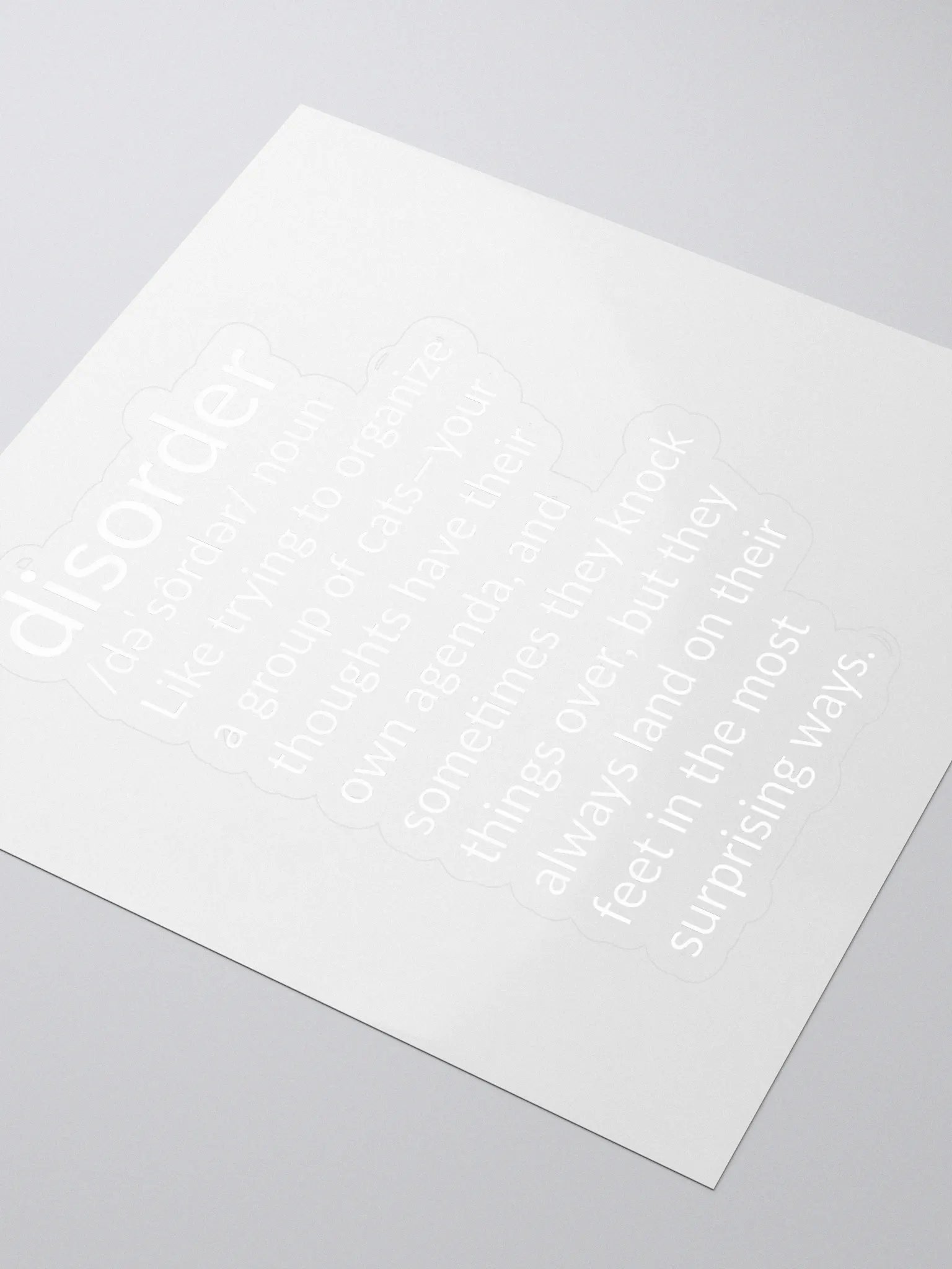 Disorder Sticker: Tiny Chaos, Big Laughs product image (3)