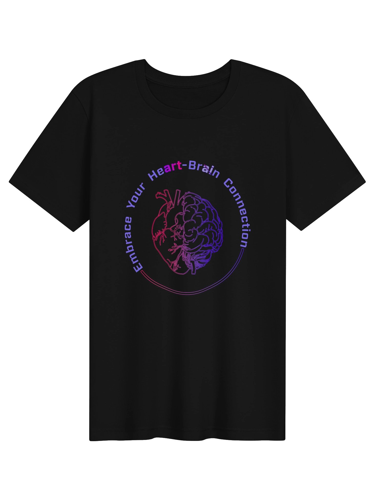 Anti-AI “Heart-Brain Connection” T-Shirt product image (3)