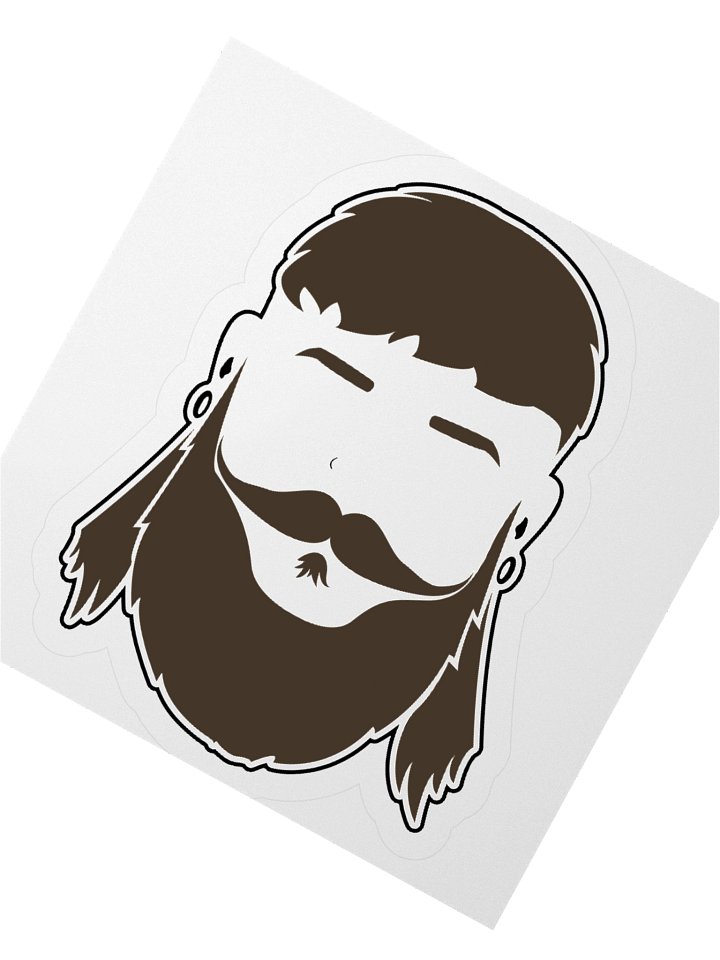 Party in The BACK Ash Sticker product image (5)