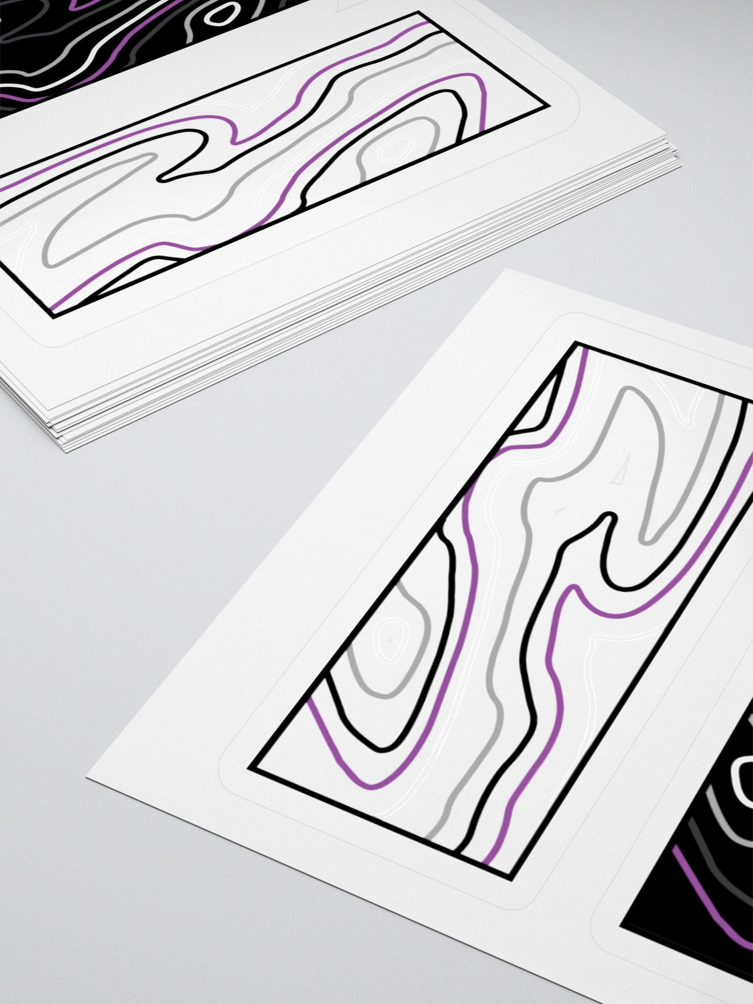 Topographic Pride- ace sticker product image (4)