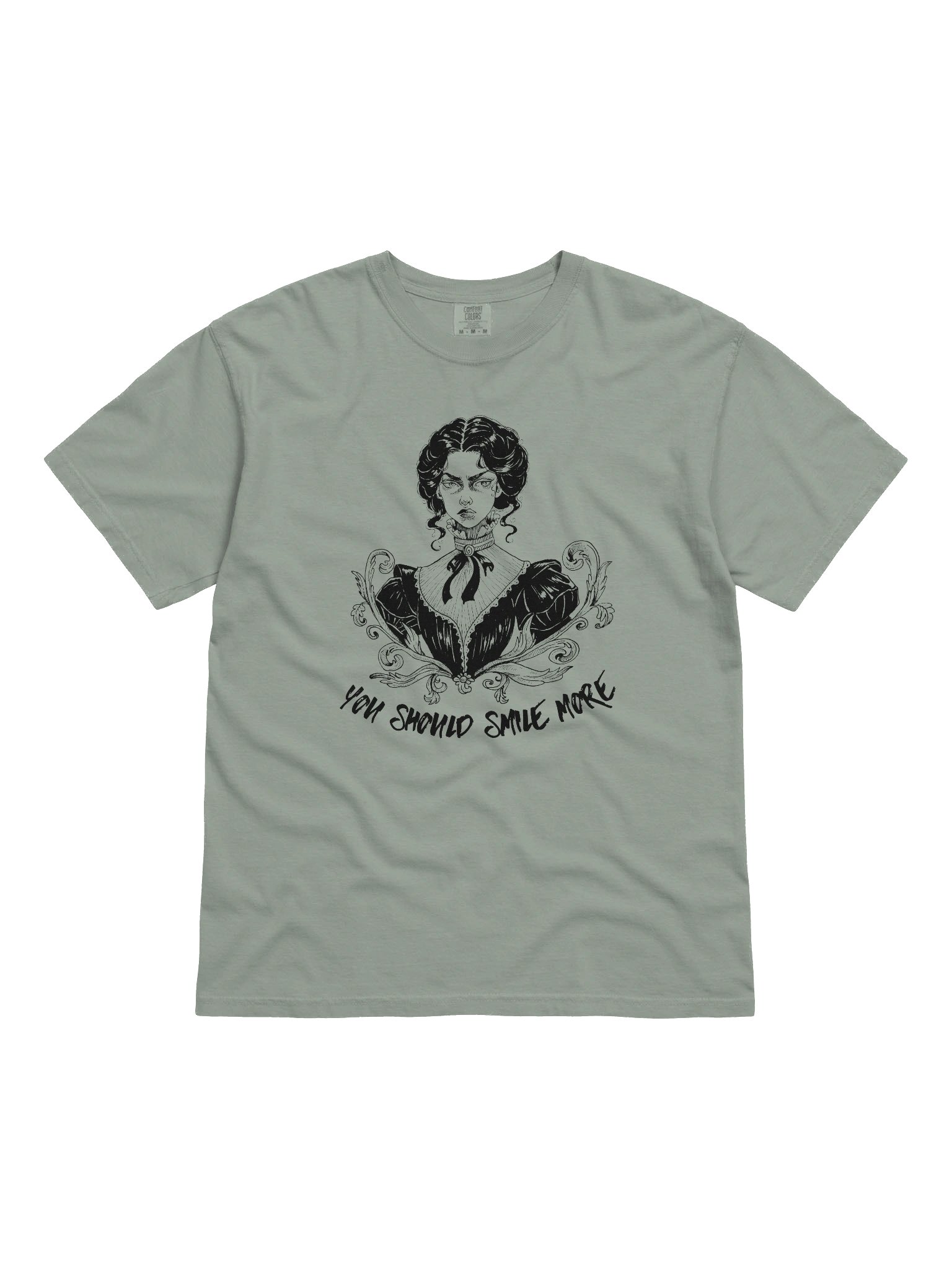 "SMILE MORE" Comfort Color T-Shirt (Design #3) product image (1)