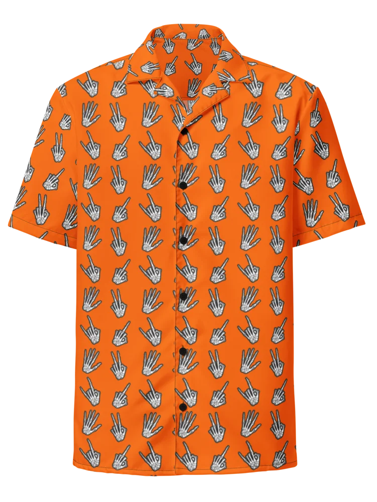 Bone Zone pattern button down shirt product image (1)