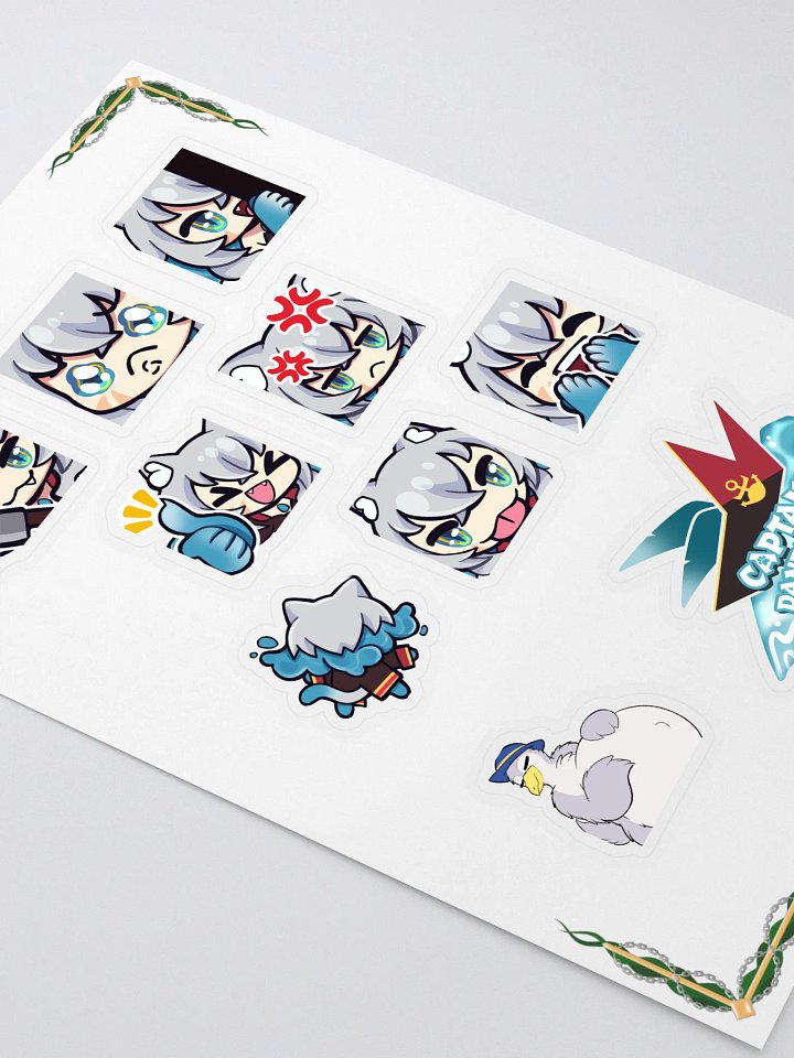 Captain Dandyfloss Emote Sticker Sheet product image (2)